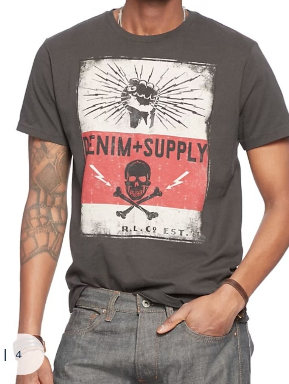 Denim & Supply Ralph Lauren  Graphic Crewneck T-Shirt